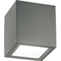 Ideal Lux - Utomhusspotlampa TECHO 1xGU10/20W/230V 9x9 cm IP54 antracit
